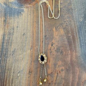 14k Gold & Garnet Necklace